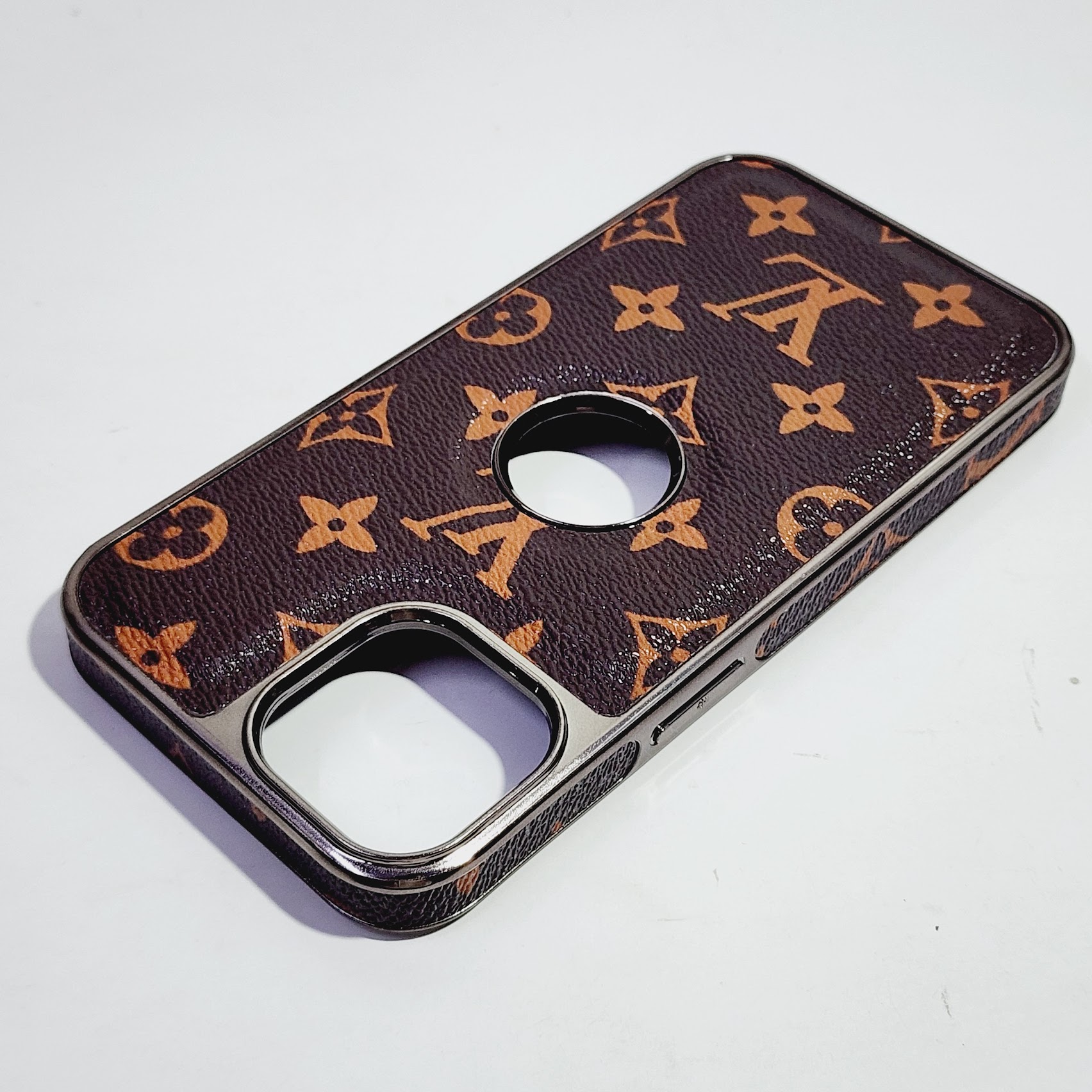 Buy LV Black Gold Glass Case for iPhone 13 Pro Max