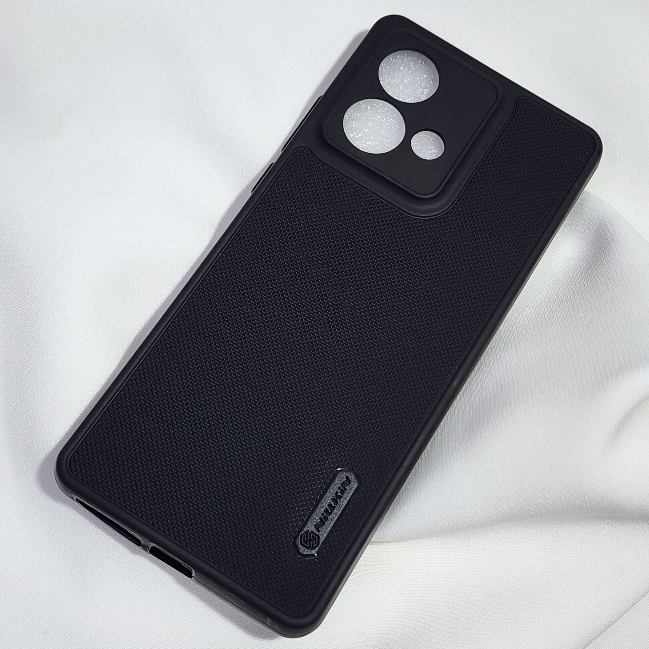 SHIEID Cover Compatibile Con Motorola Edge 40 Neo - Custodia Sottile In Silicone Morbido Antiscivolo - Nero