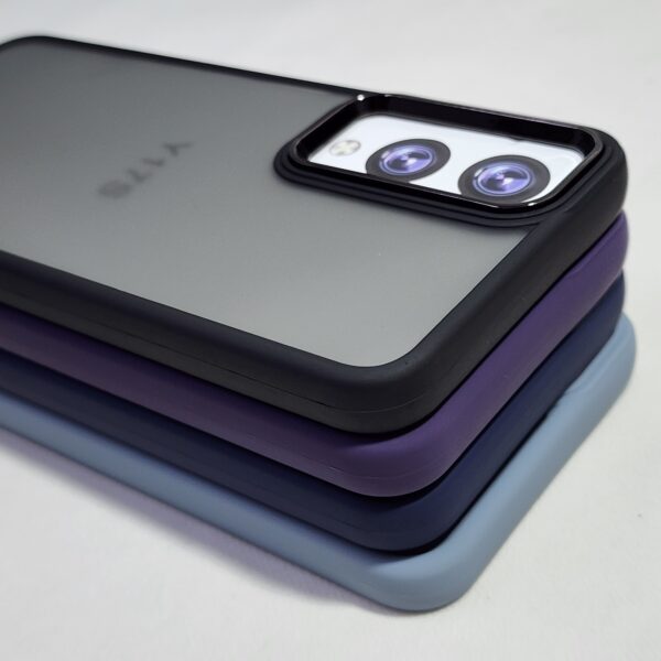 Cover Per VIVO Y17s Con Retro In Vetro Temperato 9H E Bordo TPU – Custodia Sottile Con Motivo Sfumato, Protettiva E Elegante
