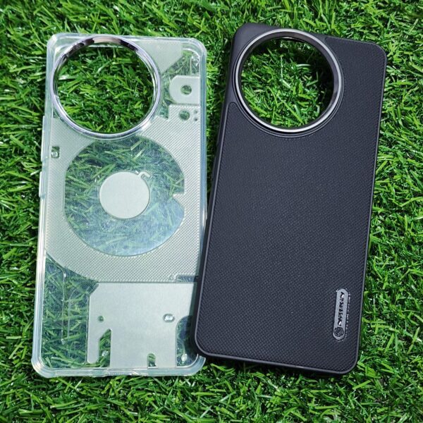 Xiaomi 14 Civi Transparent & Black Stylish Silicon Back Cover