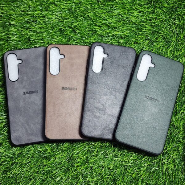 Samsung A35 5G Premium Leather Finish Back Cover