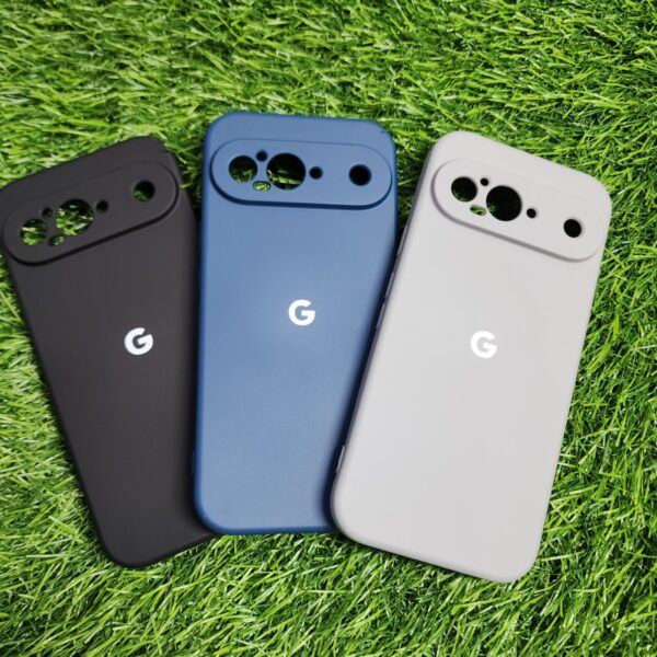 Google Pixel 9 Silicon Suitcase Back Cover with cloth inside