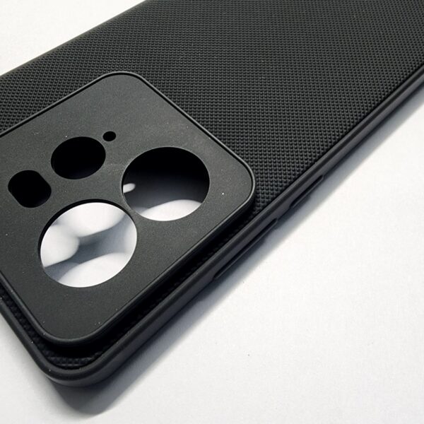 Realme GT 7 Pro Black Nilkin Back Cover with cloth inside - Image 4