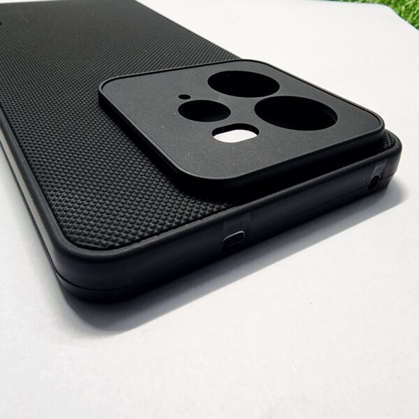 Realme GT 7 Pro Black Nilkin Back Cover with cloth inside - Image 3