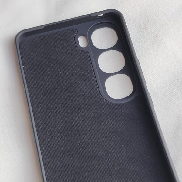 Vivo Y300 Black Nilkin Back Cover with cloth inside - Image 6