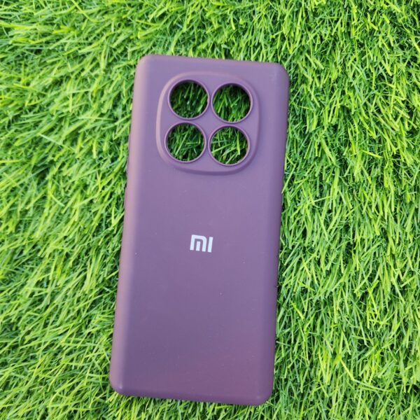 Redmi Note 14 Pro Silicone Back Cover with soft cloth inside - Image 8