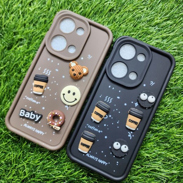 OnePlus Nord 3 Silicone Stylish Coffee Faces Back Cover