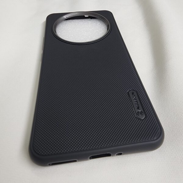 Realme 14 Pro Plus Black Nilkin Back Cover with cloth inside - Image 3