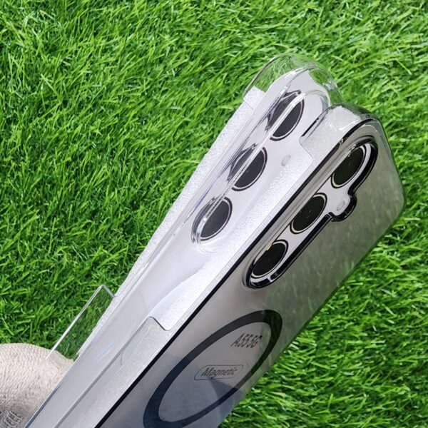 Samsung A55 Magsafe PC Hard Crystal Back Cover - Image 3