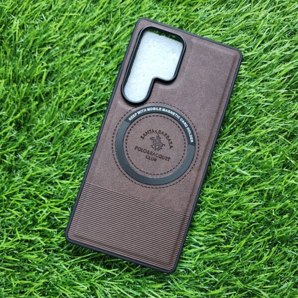 Samsung S25 Ultra Premium Magsafe Lather Back Cover Santa Barbara
