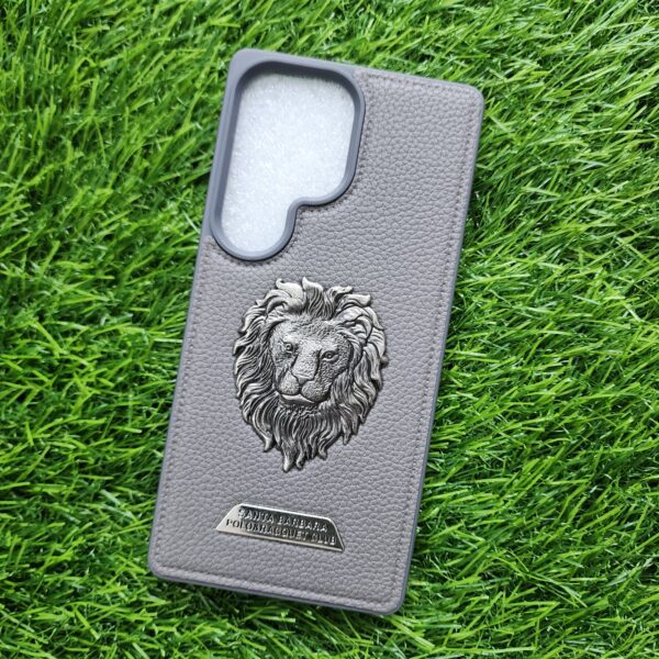 Samsung S25 Ultra Stylish Metal Lion Logo Back Cover - Image 4