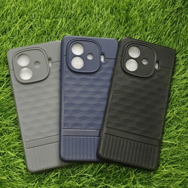 iQOO Neo 10R Silicone Bumper Back Cover with soft cloth inside
