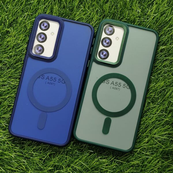 Samsung A55 Matte Skin Magsafe Back Cover - Image 8
