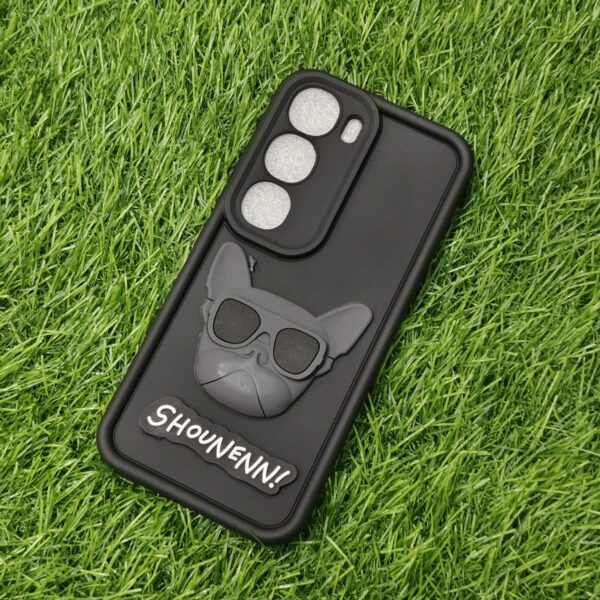 Vivo Y300 Stylish Silicon Dog Back Cover