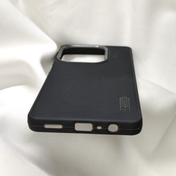 Oppo A3X Black Nilkin Back Cover with cloth inside - Image 4