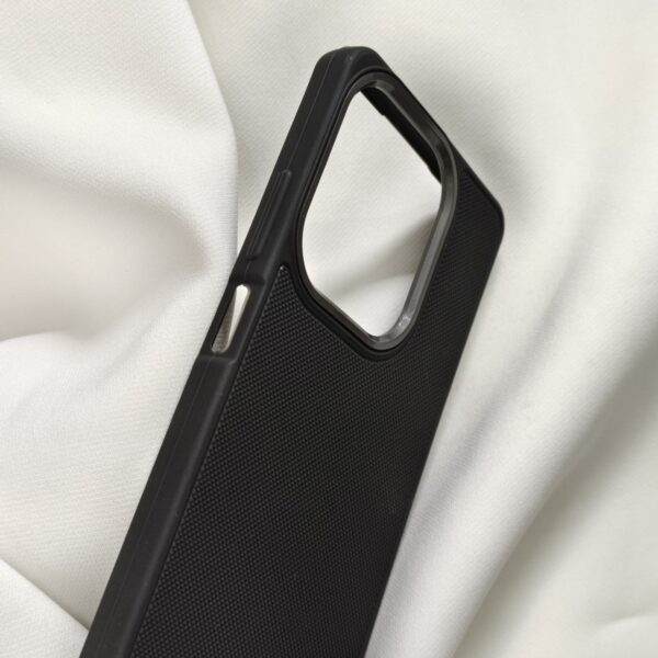 Oppo A3X Black Nilkin Back Cover with cloth inside - Image 3