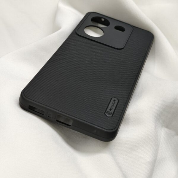 Poco M7 Pro Black Nilkin Back Cover with cloth inside - Image 8