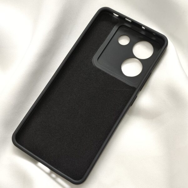 Poco M7 Pro Black Nilkin Back Cover with cloth inside - Image 4