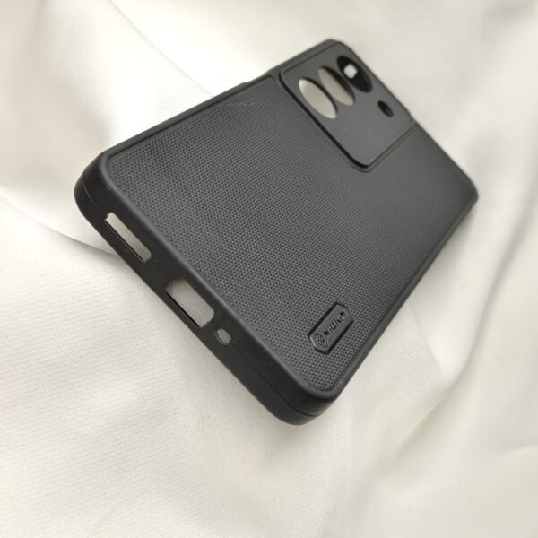 Realme 14X Black Nilkin Back Cover with cloth inside - Image 3