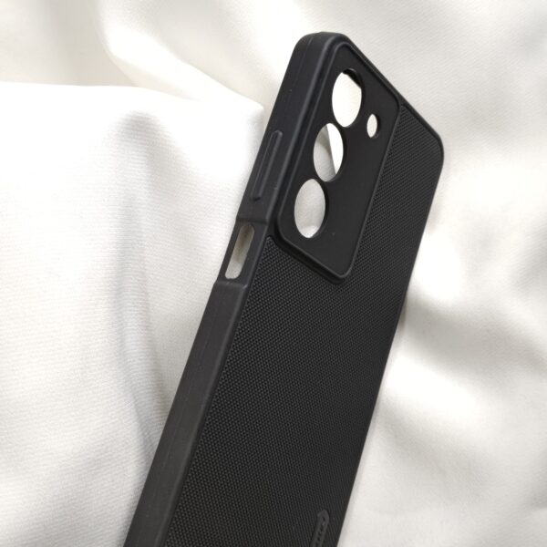 Realme 14X Black Nilkin Back Cover with cloth inside - Image 4