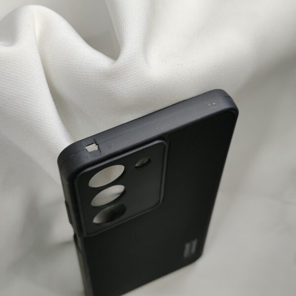 Realme 14X Black Nilkin Back Cover with cloth inside - Image 5