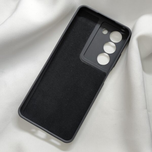 Realme 14X Black Nilkin Back Cover with cloth inside - Image 7