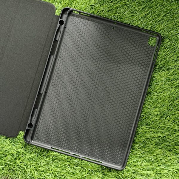 iPad 10.2/10.5 Transparent Premium Leather Finish Flip Back Cover 3 Fold - Image 3