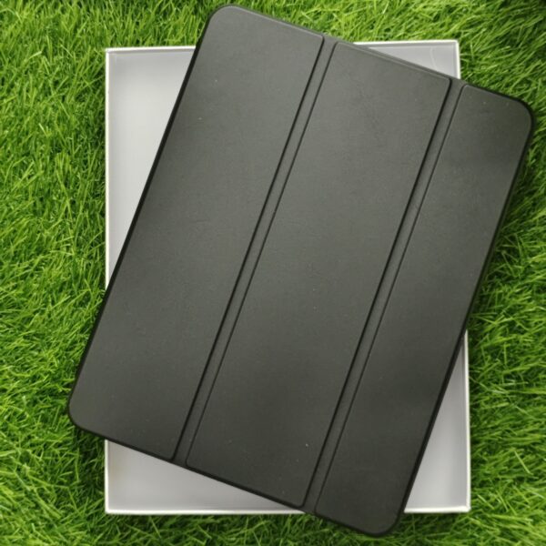 iPad Air 11 (2024) Transparent Premium Leather Finish Flip Back Cover 3 Fold