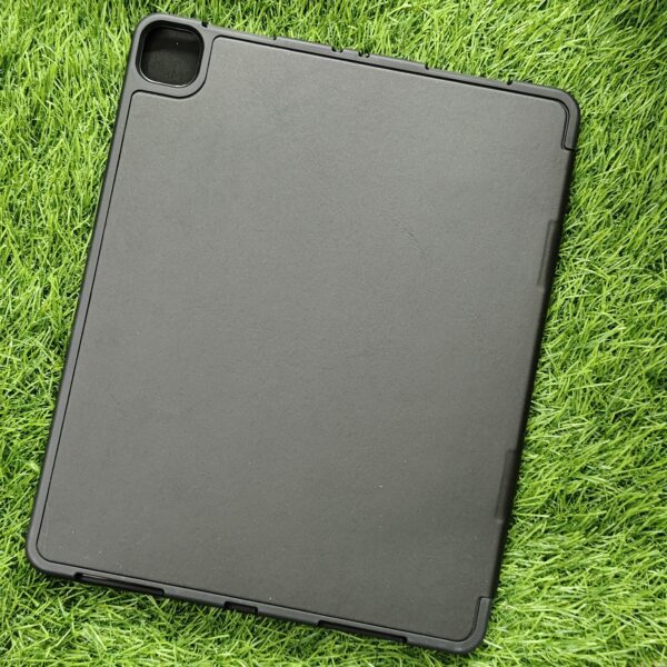 iPad Air 13 (2024) Transparent Premium Leather Finish Flip Back Cover 3 Fold - Image 4