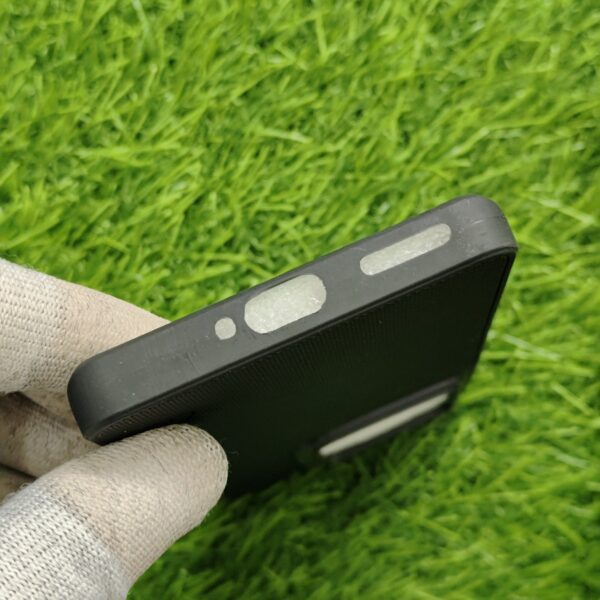 Moto Edge 50 Pro Premium Black Nilkin Flexible Back Cover - Image 4