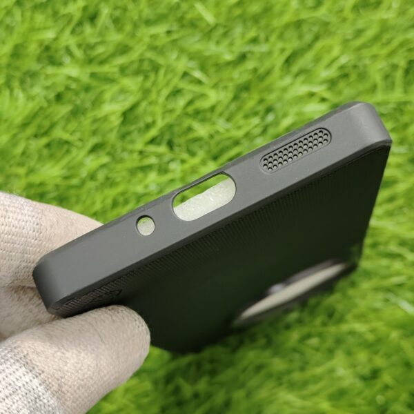 Oneplus 12R Premium Black Nilkin Flexible Back Cover - Image 4