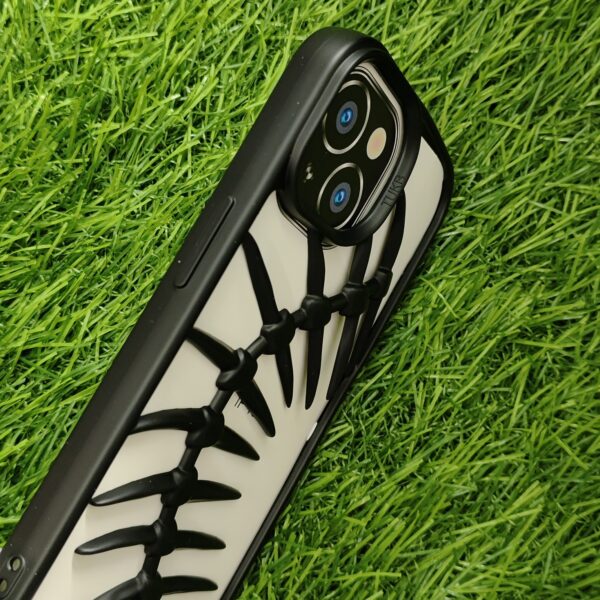 Iphone 15 (6.1) Black Silicon Spine Back Cover - Image 3