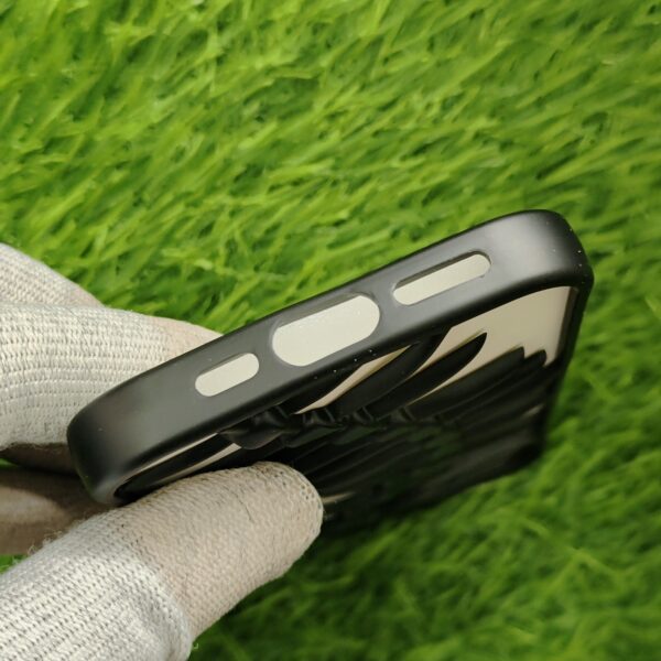 Iphone 15 (6.1) Black Silicon Spine Back Cover - Image 4