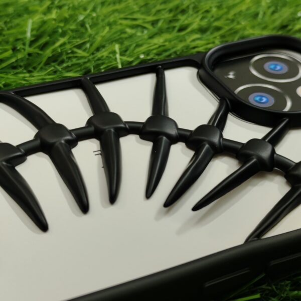 Iphone 15 (6.1) Black Silicon Spine Back Cover - Image 6