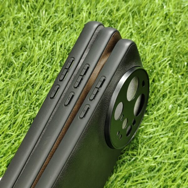 Mi 15 Ultra Premium Leather Finish Back Cover - Image 3