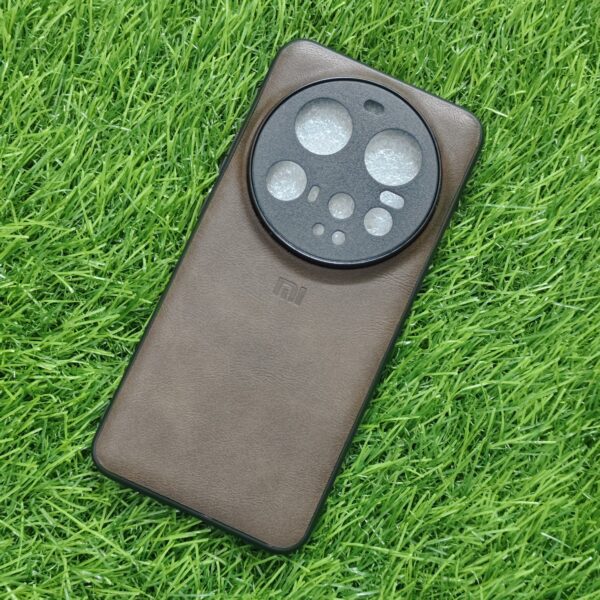 Mi 15 Ultra Premium Leather Finish Back Cover - Image 6