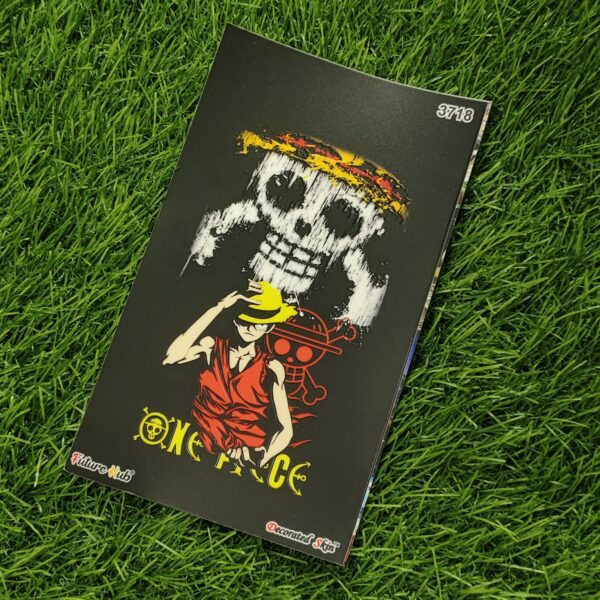 ONE PIECE 3D Design Texture Skin For Realme Mobile- BLACK
