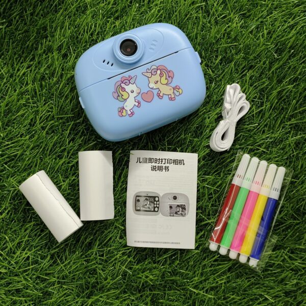 DIY Instant Digital Camera for Kids with Printer Black & White