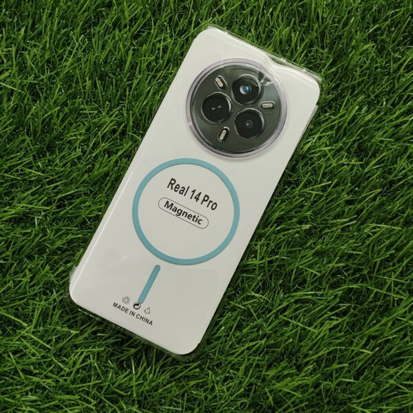 Realme 14 Pro Magsafe Transparent PC Hard Crystal Back Cover - Image 9