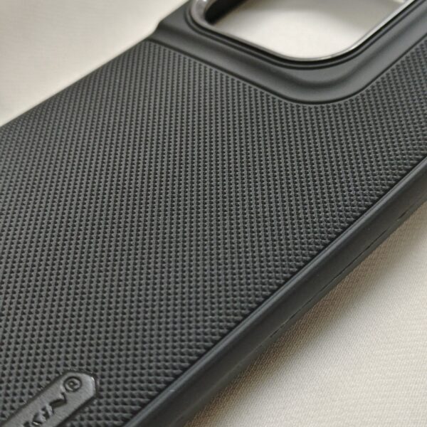 Moto Edge 60 Fusion Black Nilkin Back Cover with cloth inside - Image 6