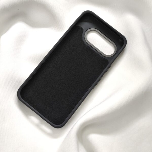 Google Pixel 9a Black Nilkin Back Cover with cloth inside - Image 6
