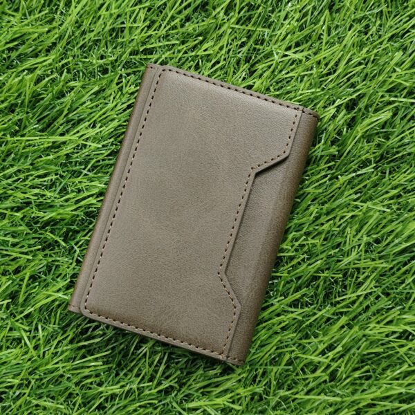 Tranzo 3 Fold Multi Purpose Premium Leather Magsafe Wallet - Image 6