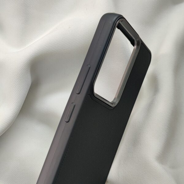 Realme 14T Black Nilkin Back Cover with cloth inside - Image 3