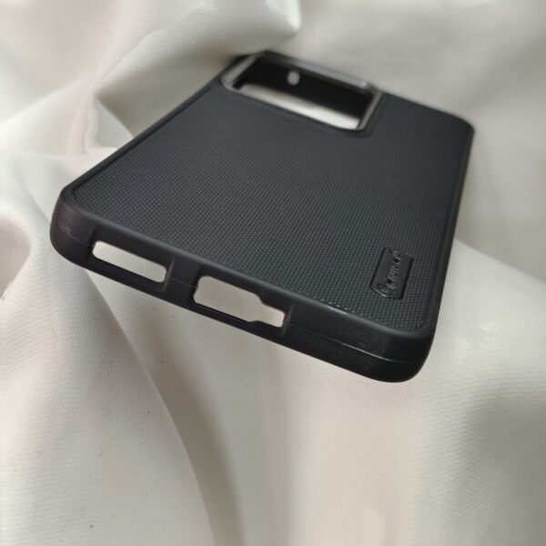 Realme 14T Black Nilkin Back Cover with cloth inside - Image 5