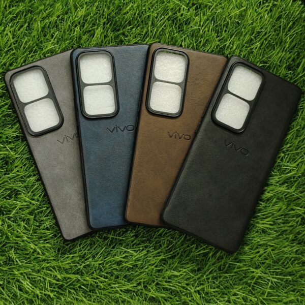 Vivo V30 & V30 Pro Premium Leather Finish Back Cover