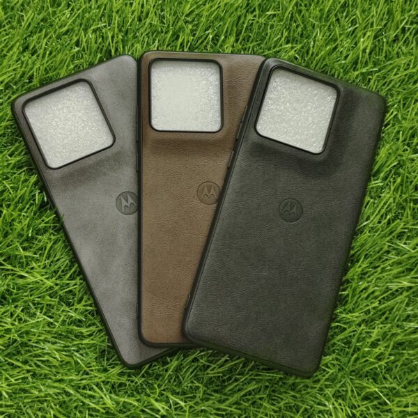 Moto Edge 60 Fusion Premium Leather Finish Back Cover