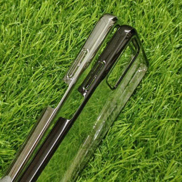 Moto G45 Stylish Transparent Chrome PC Hard Back Cover - Image 3