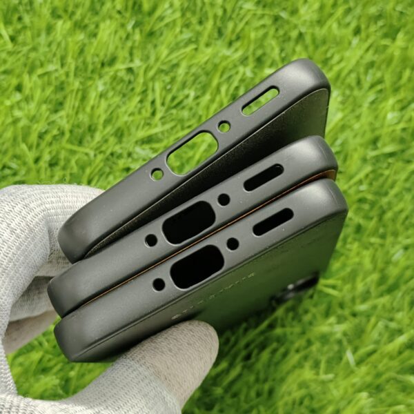 Samsung A56 Premium Leather Finish Back Cover - Image 4