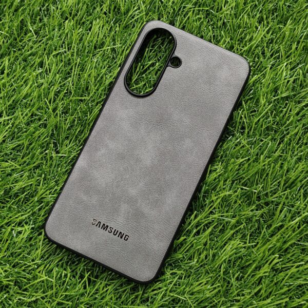 Samsung A56 Premium Leather Finish Back Cover - Image 6