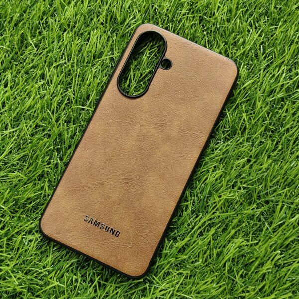 Samsung A56 Premium Leather Finish Back Cover - Image 7